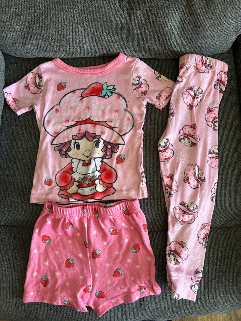 3T Strawberry Shortcake 3-Piece PJ Set